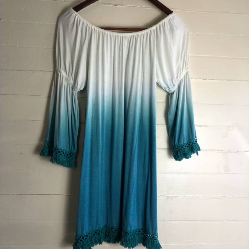 NWT Umgee Ombré Open Shoulder dress - Picture 6 of 8